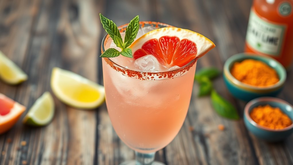 spicy grapefruit cocktail variation