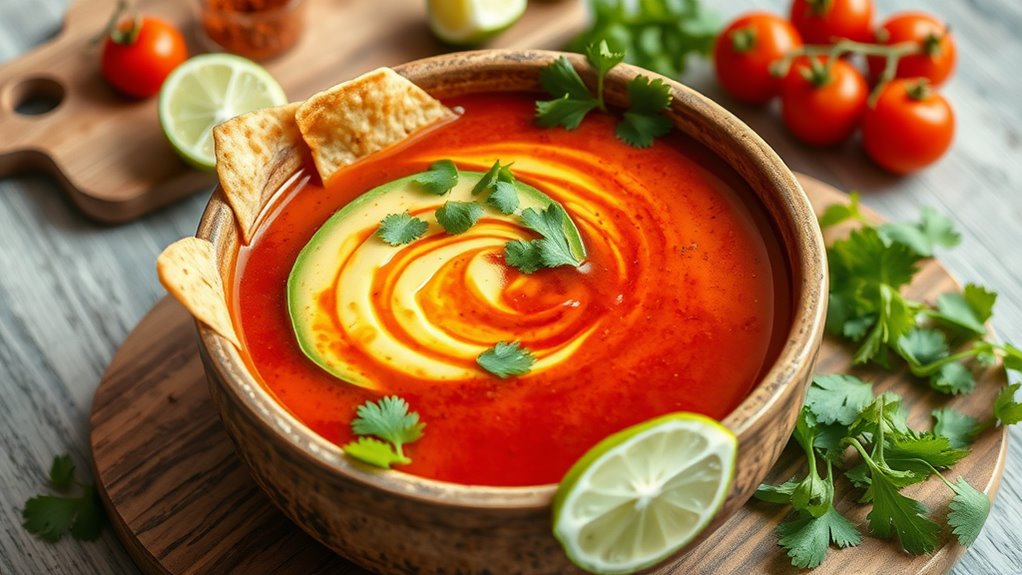 spicy smoky tortilla soup