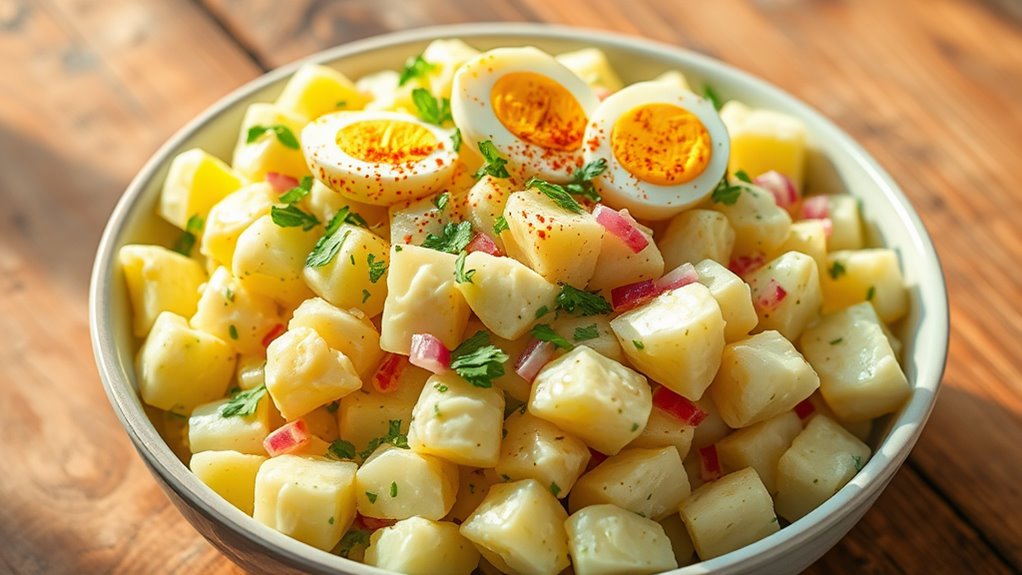 tangy mayonnaise potato salad