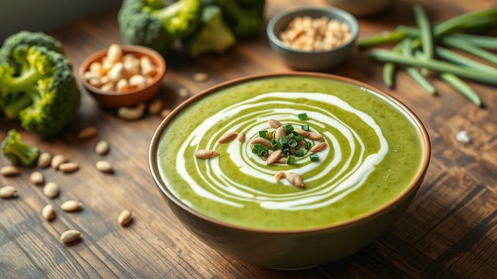 vegan creamy broccoli dish