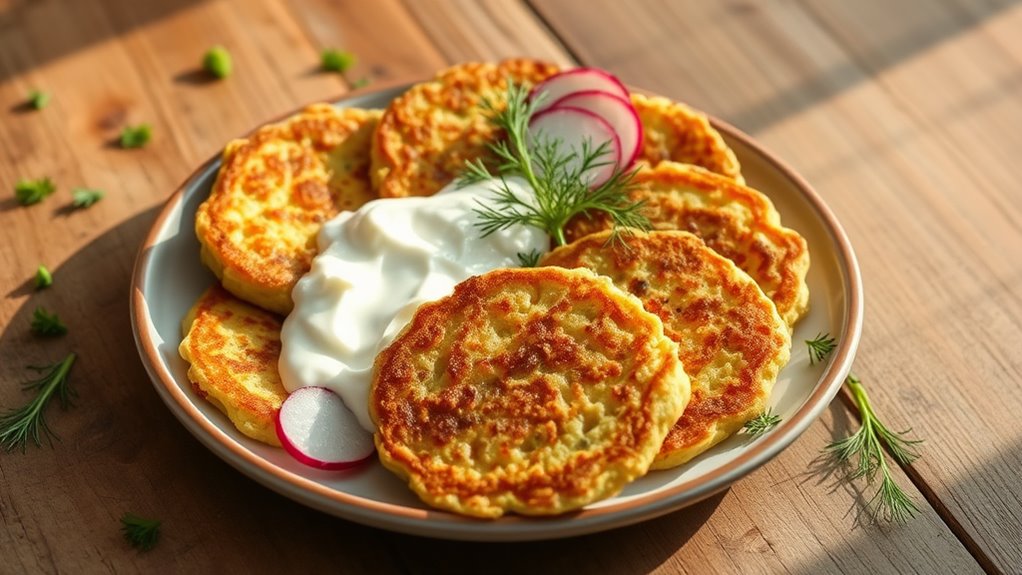 zucchini based potato pancakes