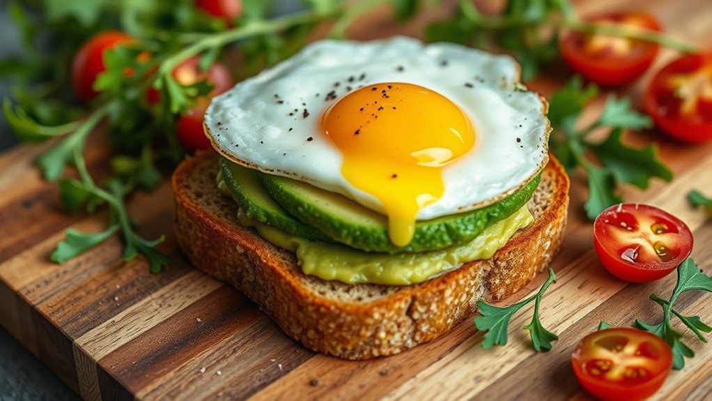 avocado egg breakfast sandwich