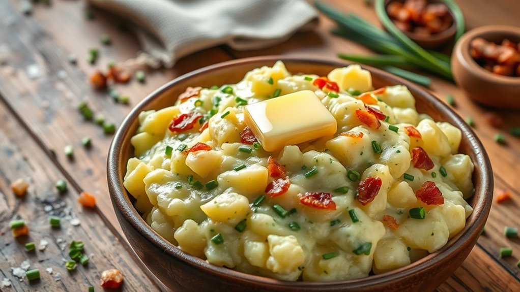 bacon infused chive colcannon recipe