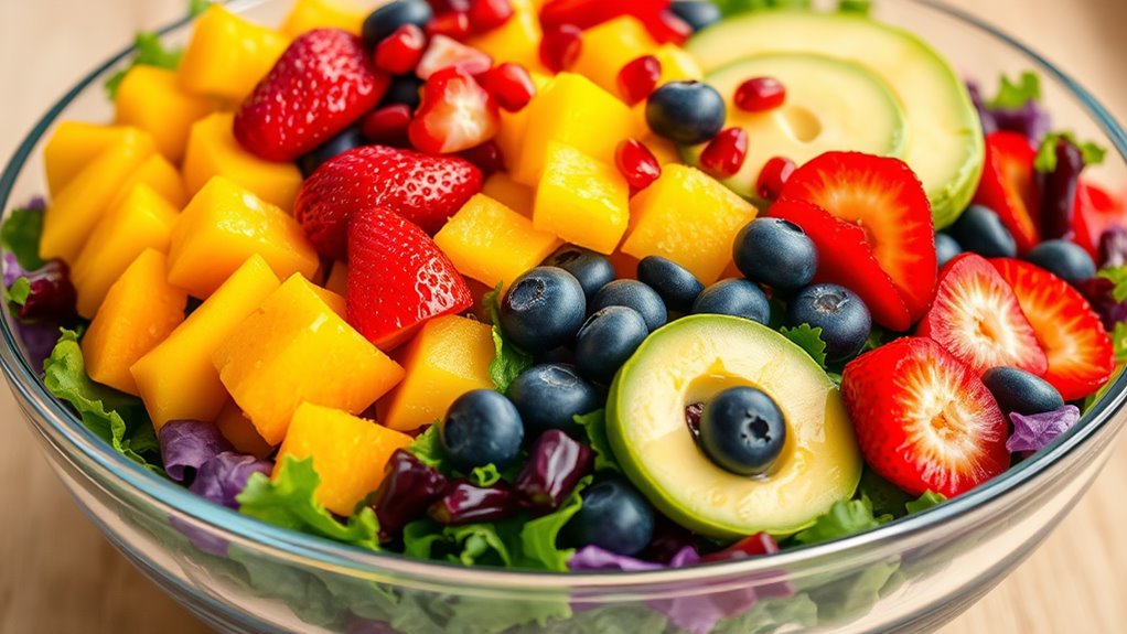 colorful fruity salad delight