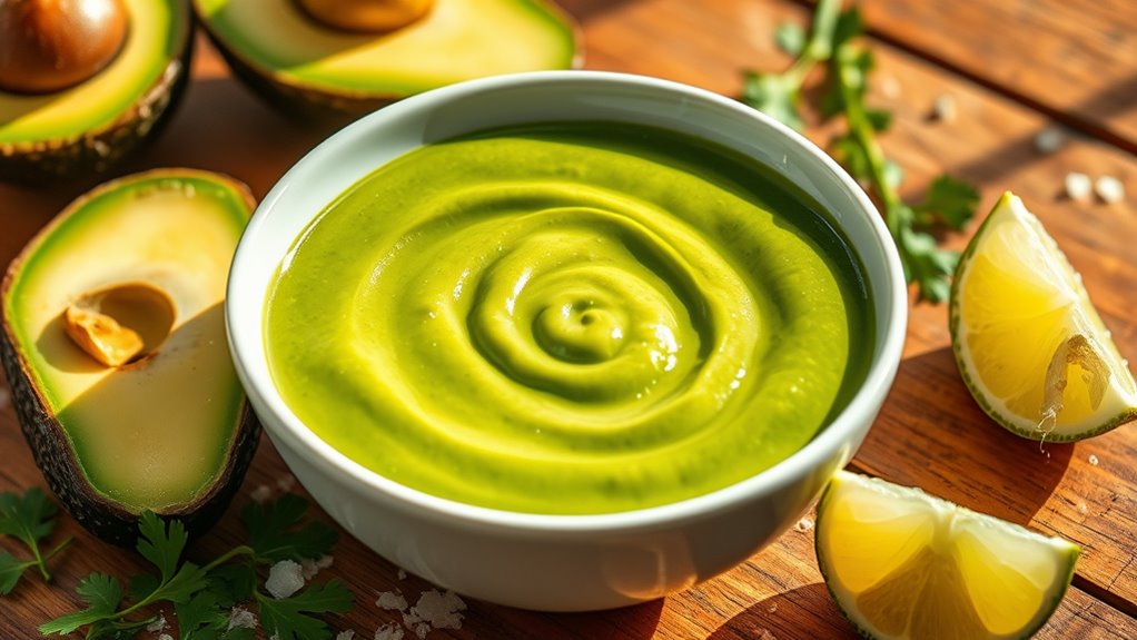 creamy avocado dipping sauce