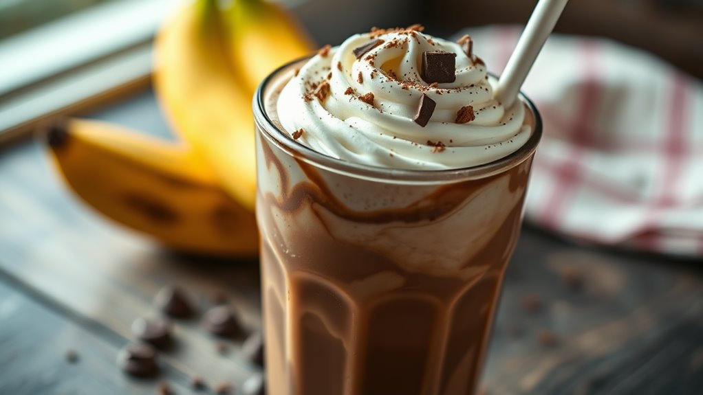 creamy chocolate banana blend