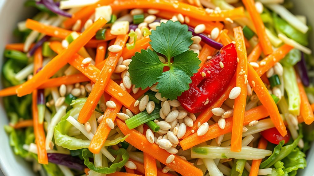 crispy vegetable salad mix