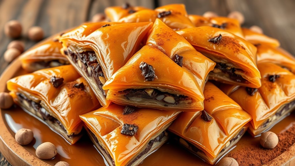 decadent nut filled pastry