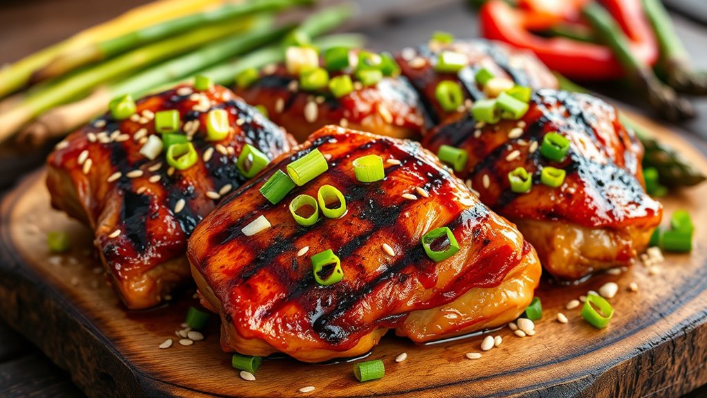grilled chicken with teriyaki