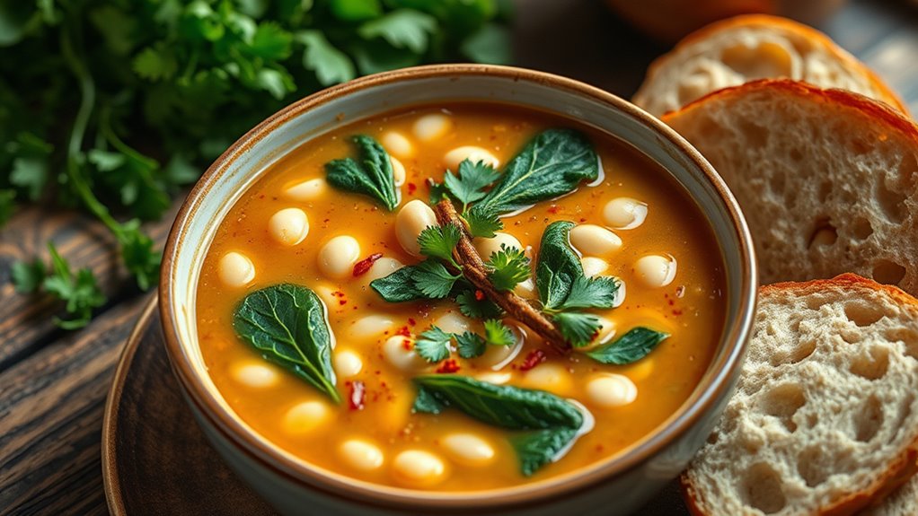 hearty kale and bean soup