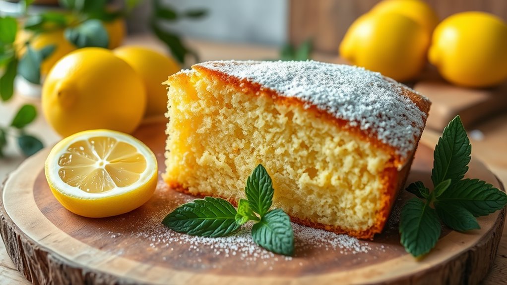 lemon flavored buttery cake