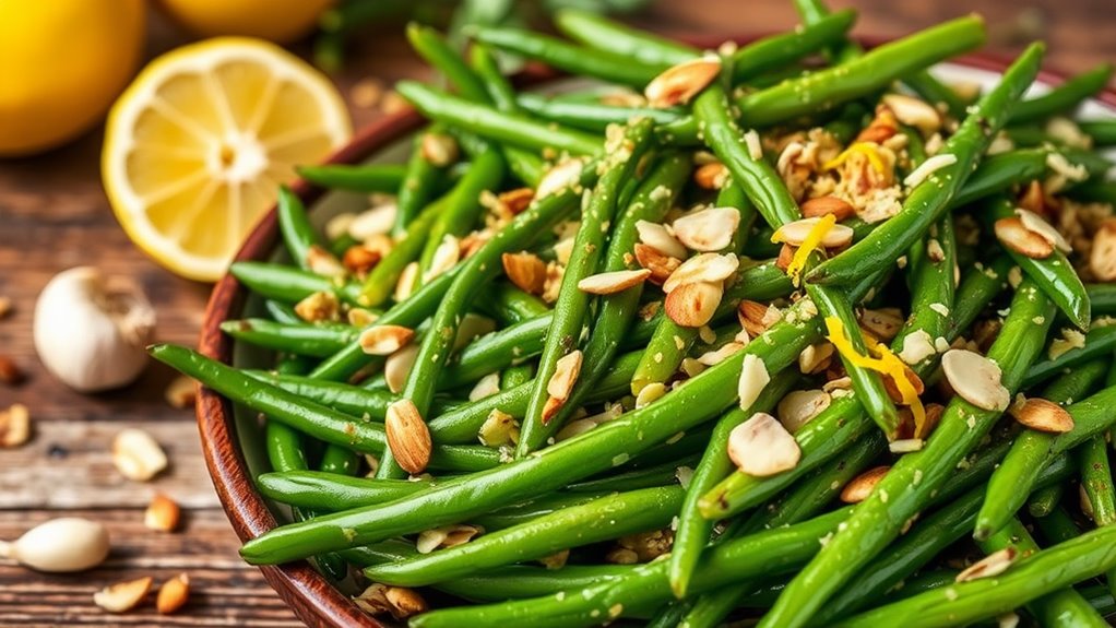lemon garlic green beans