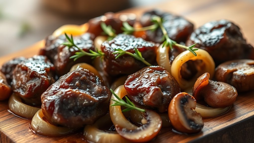 saut ed chicken livers dish
