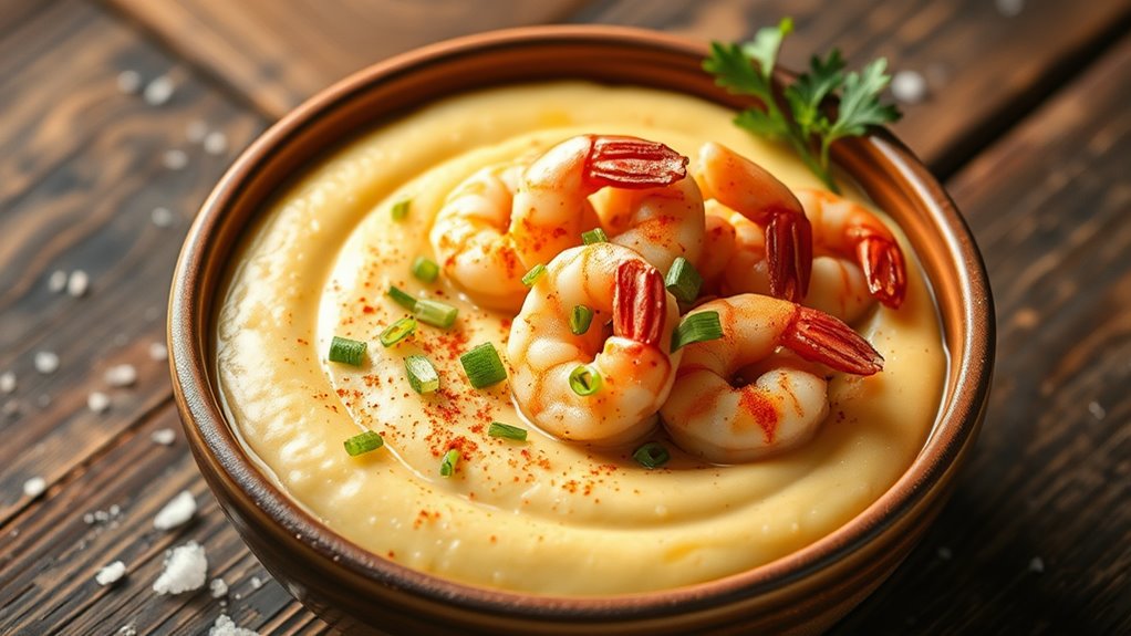shrimp with cheesy grits