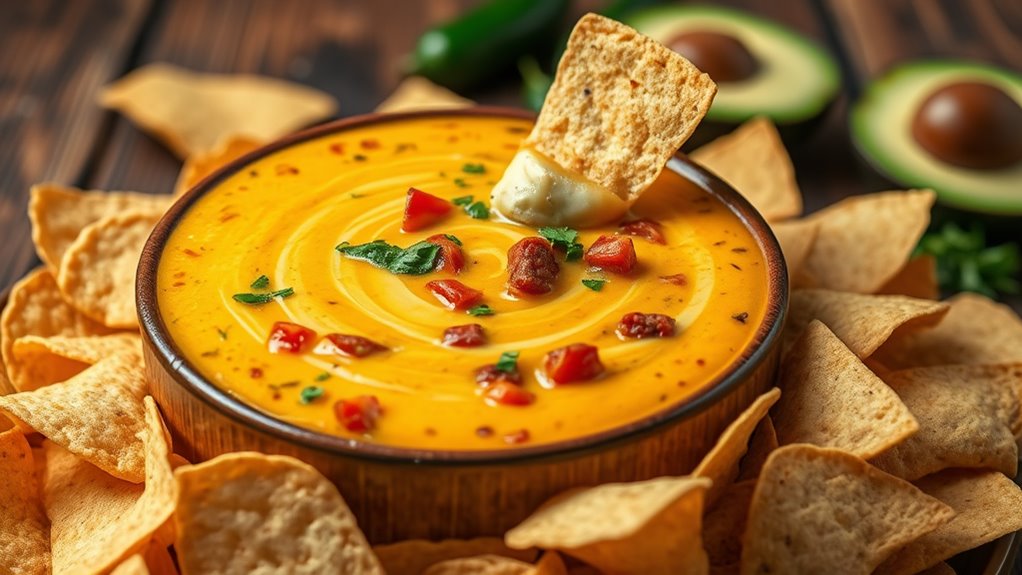 spicy chorizo cheese dip