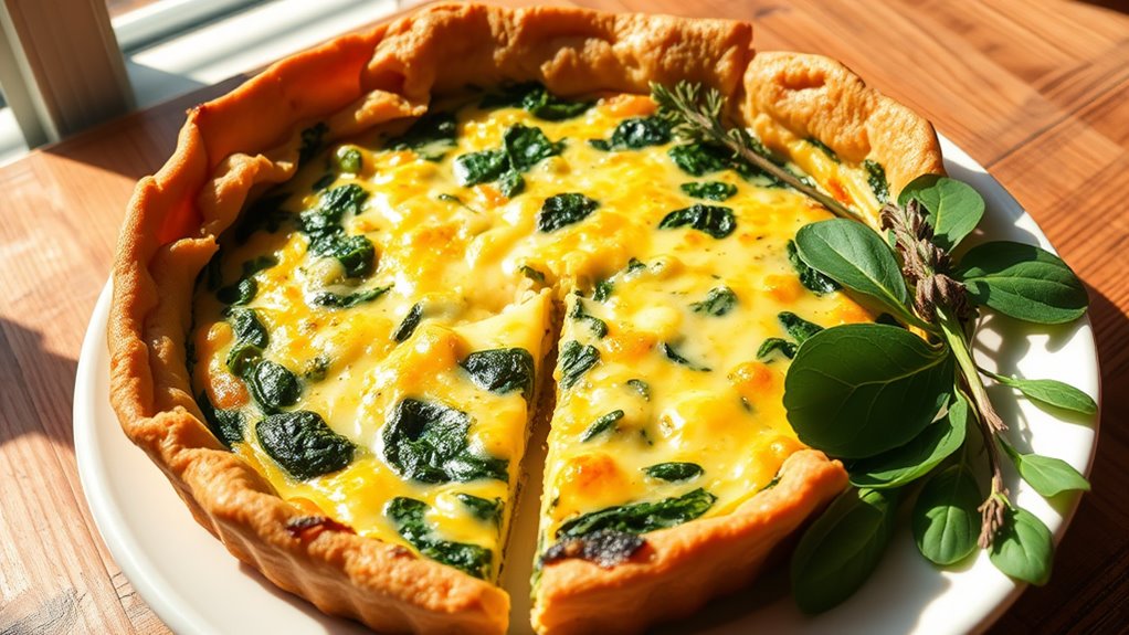 spinach and gruy re quiche