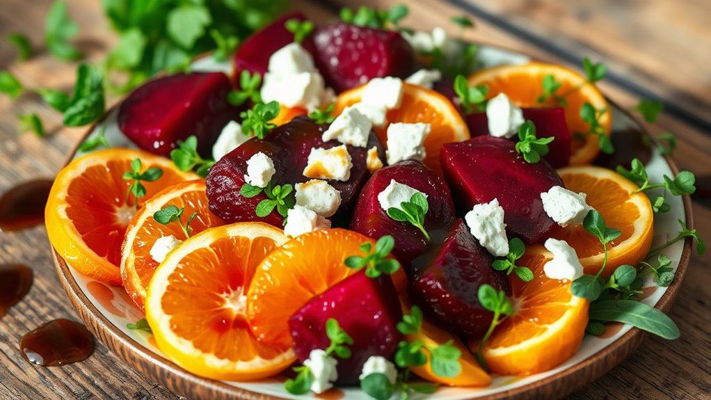 vibrant beet citrus combination
